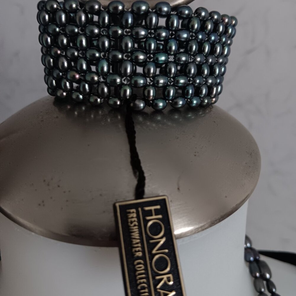 Honora pearl stretch bracelet/necklace.